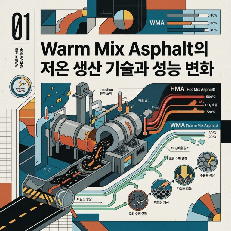ai thumbnail poster Warm Mix Asphalt의 저온 생산 기술과 성능 변화 1787238597