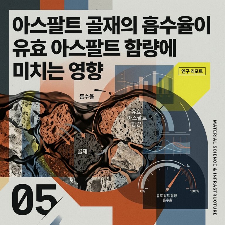ai thumbnail poster 아스팔트 골재의 흡수율이 유효 아스팔트 함량에 미치는 영향 1787494861