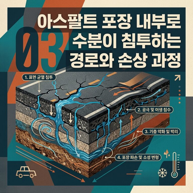 ai thumbnail poster 아스팔트 포장 내부로 수분이 침투하는 경로와 손상 과정 1788183717